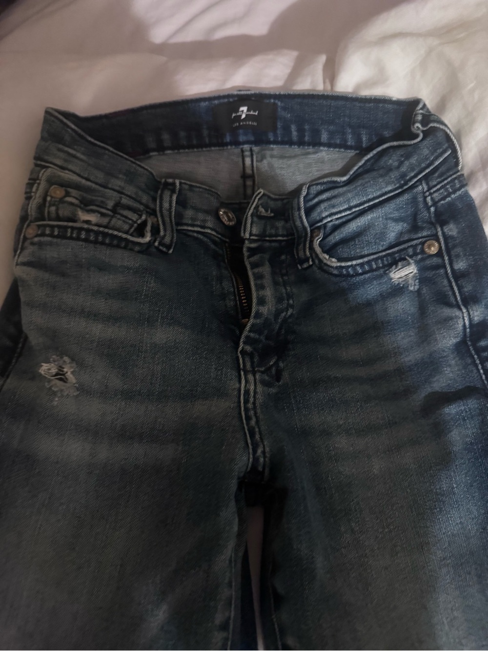 7 For All Mankind Women’s Jeans - Dark Blue Bootcut